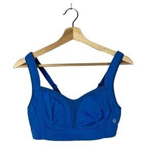 Lululemon Ta Ta Tamer Pipe Dream Blue Athletic Sports Bra 36C